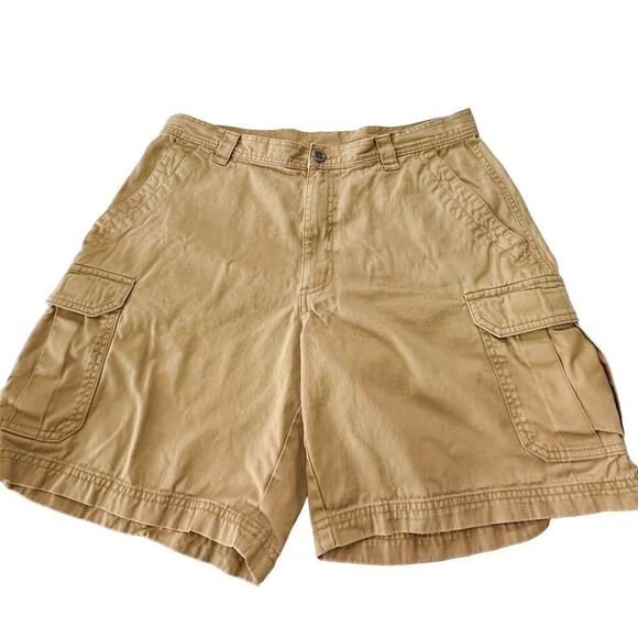 Columbia Men's Cargo Shorts 36W Beige Omni-Shade Sun Protection Casual - Picture 1 of 9